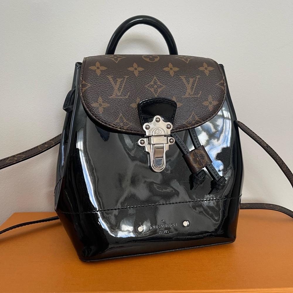 SOLD LOUIS VUITTON Hot springs Backpack M55769 canvas Monogram Leather SHW - Picture 3 of 5